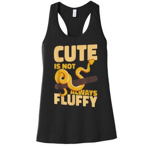 Snake Serpent Cute Is Not Always Fluffy Women's Racerback Tank