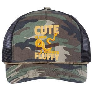 Snake Serpent Cute Is Not Always Fluffy Retro Rope Trucker Hat Cap