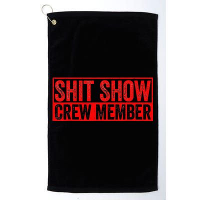 Shit Show Captain Funny Shitshow Hilarious Sarcastic Golf Towel