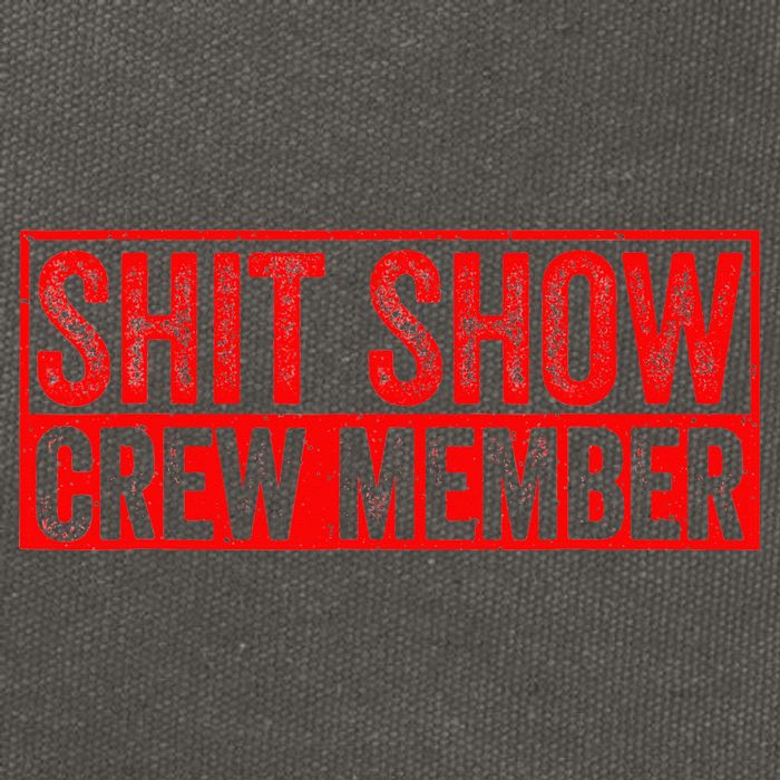 Shit Show Captain Funny Shitshow Hilarious Sarcastic Cotton Canvas Backpack