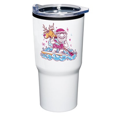 Santa Surfing Christmas Holiday Vacation Tumbler