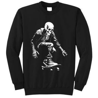 Skeleton Skateboarder Cool Sweatshirt
