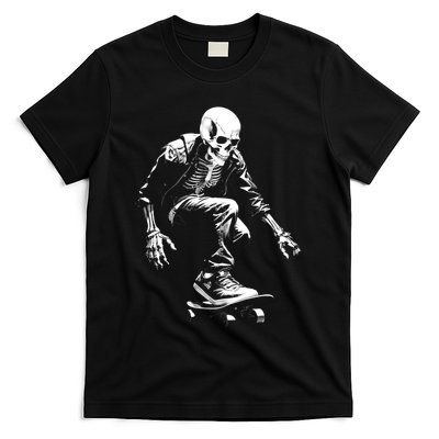 Skeleton Skateboarder Cool T-Shirt