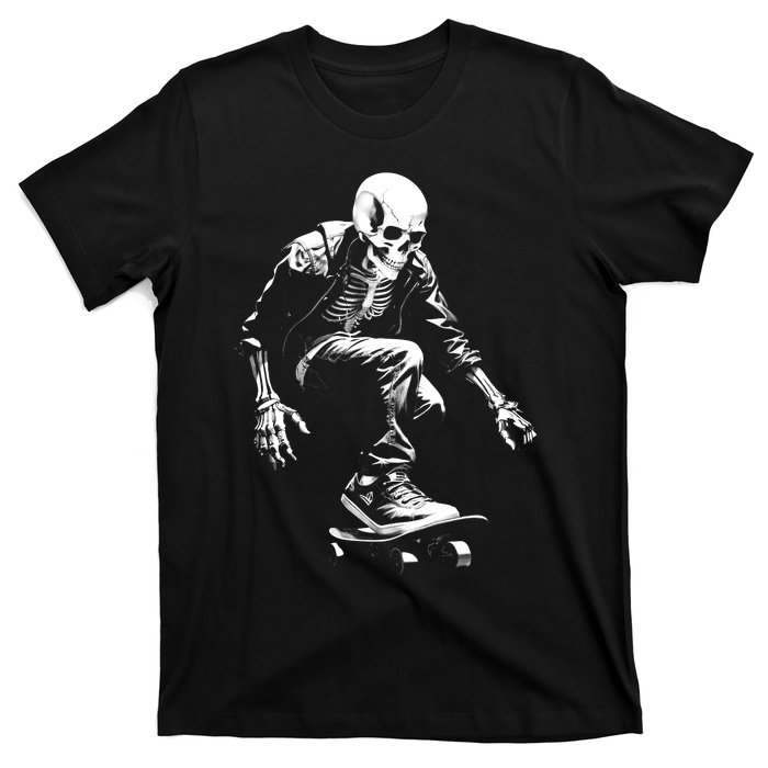 Skeleton Skateboarder Cool T-Shirt