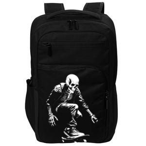 Skeleton Skateboarder Cool Impact Tech Backpack