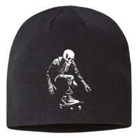 Skeleton Skateboarder Cool Sustainable Beanie