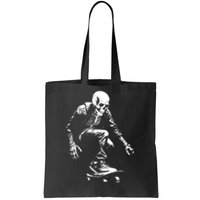 Skeleton Skateboarder Cool Tote Bag