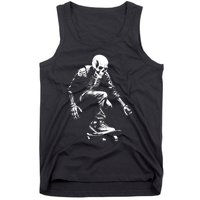 Skeleton Skateboarder Cool Tank Top