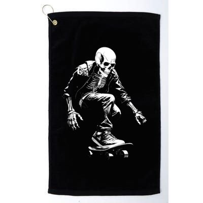 Skeleton Skateboarder Cool Golf Towel