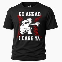 S Softball Catcher Funny N I Dare Ya Gift Cooling Performance Crew T-Shirt