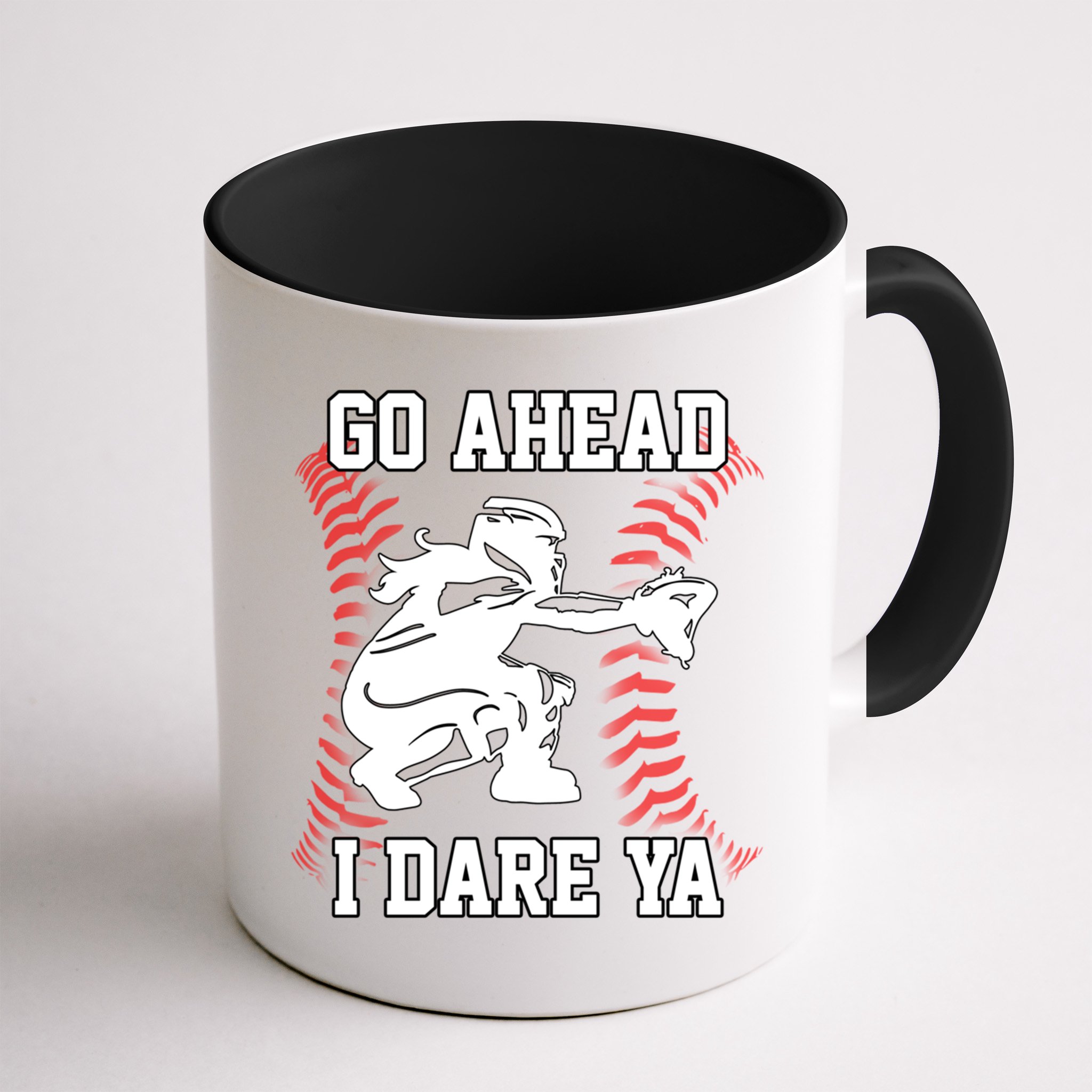 S Softball Catcher Funny N I Dare Ya Gift Mug