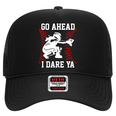 S Softball Catcher Funny N I Dare Ya Gift Hat