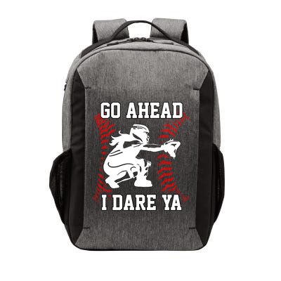 S Softball Catcher Funny N I Dare Ya Gift Vector Backpack