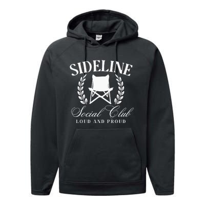 Sideline Social Club Loud And Proud Bleacher Mom Performance Fleece Hoodie