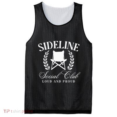 Sideline Social Club Loud And Proud Bleacher Mom Mesh Reversible Basketball Jersey Tank