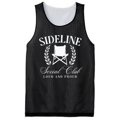 Sideline Social Club Loud And Proud Bleacher Mom Mesh Reversible Basketball Jersey Tank