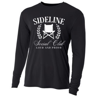 Sideline Social Club Loud And Proud Bleacher Mom Cooling Performance Long Sleeve Crew