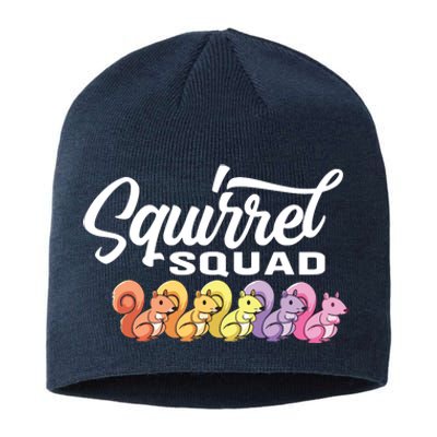 Squirrel Squad Cute Squirrel Sustainable Beanie