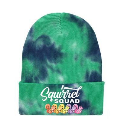 Squirrel Squad Cute Squirrel Tie Dye 12in Knit Beanie