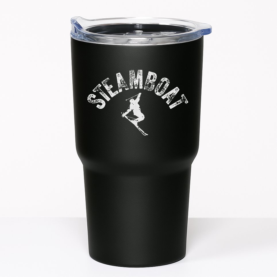 Steamboat Ski Colorado Vintage Skiing Cool Skier CO Winter Tumbler
