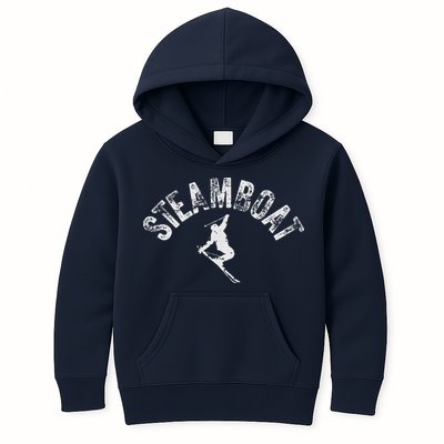 Steamboat Ski Colorado Vintage Skiing Cool Skier CO Winter Kids Hoodie