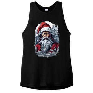 Samurai Santa Claus Ladies PosiCharge Tri-Blend Wicking Tank