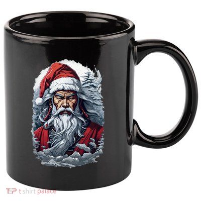 Samurai Santa Claus 11oz C Handle Ceramic Mug