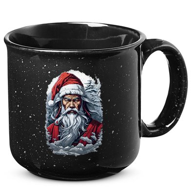 Samurai Santa Claus 15oz Campfire Ceramic Mug