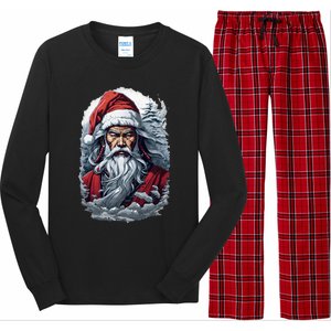 Samurai Santa Claus Long Sleeve Pajama Set