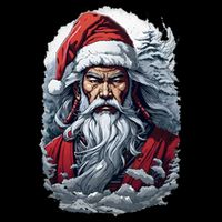 Samurai Santa Claus Flatbill Hat