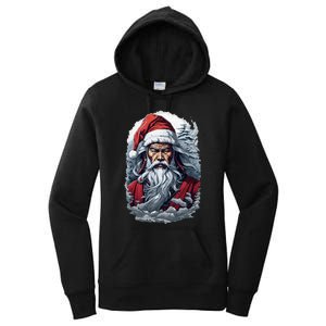 Samurai Santa Claus Women's Pullover Hoodie