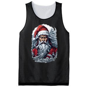 Samurai Santa Claus Mesh Reversible Basketball Jersey Tank