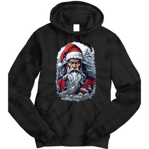 Samurai Santa Claus Tie Dye Hoodie