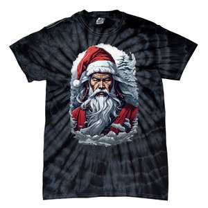 Samurai Santa Claus Tie-Dye T-Shirt