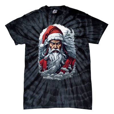 Samurai Santa Claus Tie-Dye T-Shirt