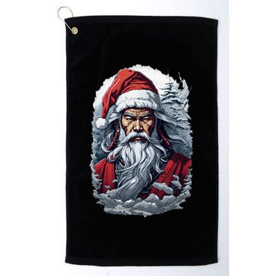 Samurai Santa Claus Golf Towel