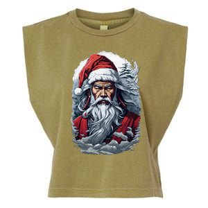 Samurai Santa Claus Garment-Dyed Women's Muscle Tee