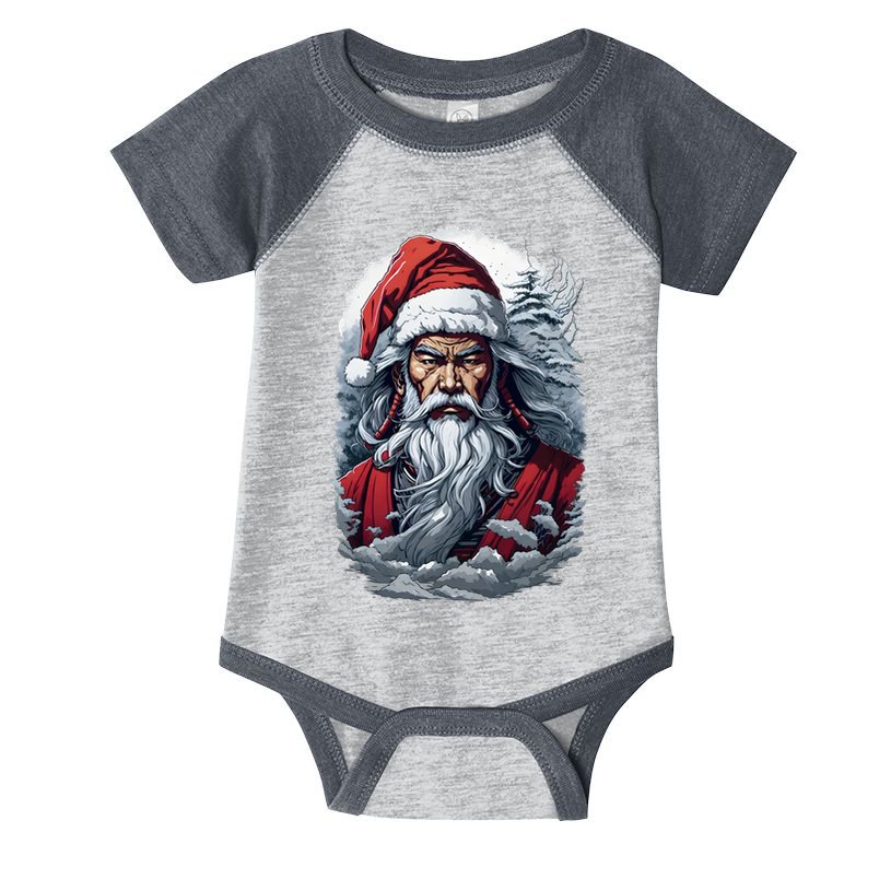 Samurai Santa Claus Infant Baby Jersey Bodysuit