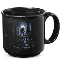 Surprised Scared Cat Selfie With Bigfo Ot Sasquatch 15oz Campfire Ceramic Mug