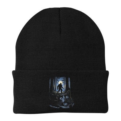 Surprised Scared Cat Selfie With Bigfo Ot Sasquatch Beanie