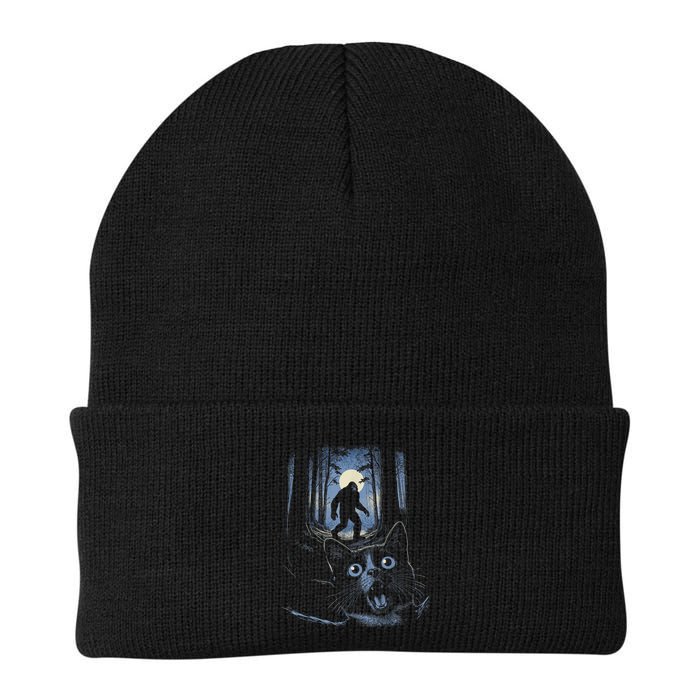 Surprised Scared Cat Selfie With Bigfo Ot Sasquatch Beanie