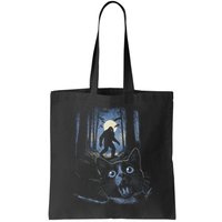 Surprised Scared Cat Selfie With Bigfo Ot Sasquatch Bag