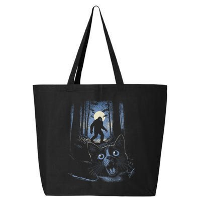 Surprised Scared Cat Selfie With Bigfo Ot Sasquatch 25L Jumbo Tote