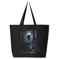 Surprised Scared Cat Selfie With Bigfo Ot Sasquatch 25L Jumbo Tote