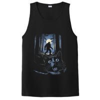 Surprised Scared Cat Selfie With Bigfo Ot Sasquatch PosiCharge Competitor Tank