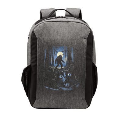 Surprised Scared Cat Selfie With Bigfo Ot Sasquatch Vector Backpack