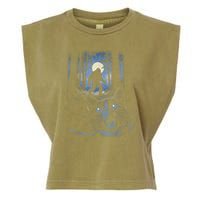 Surprised Scared Cat Selfie With Bigfo Ot Sasquatch Garment-Dyed Women's Muscle Tee