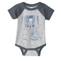 Surprised Scared Cat Selfie With Bigfo Ot Sasquatch Infant Baby Jersey Bodysuit