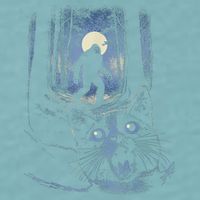 Surprised Scared Cat Selfie With Bigfo Ot Sasquatch Sueded Cloud Jersey T-Shirt