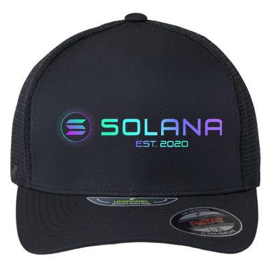 Solana Sol Coin Crypto Logo Blockchain Solana Flexfit Unipanel Trucker Cap